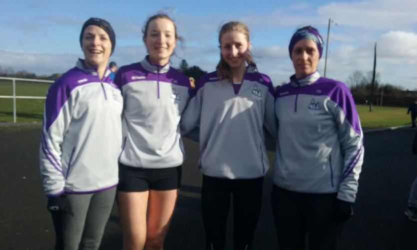 The ladies team at the county road relays