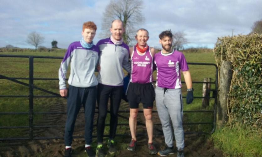 The mens team at the county road relays