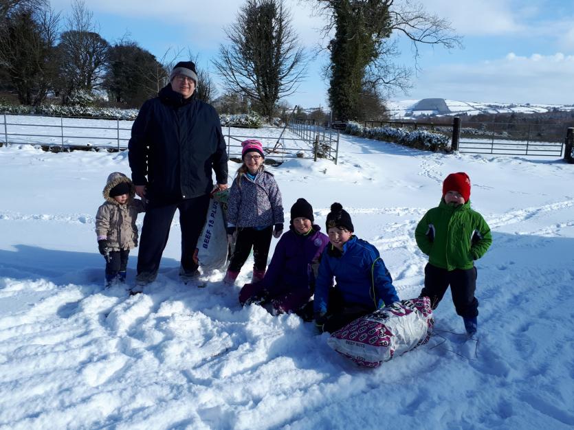 Hitting the slopes in Upperchurch!