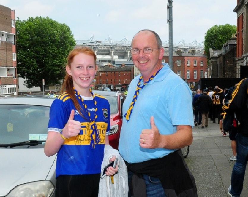 Helena and Jerry Cotter from Tipp Town heading to Croke Park. Photo by Eamonn McGee
