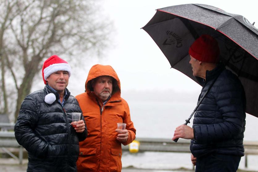 Christy Manning, Johnny Cavanagh and Tony O'Flaherty completed the swim at Youghal Quay on Christmas Morning for the 30th year in succession on Saturd