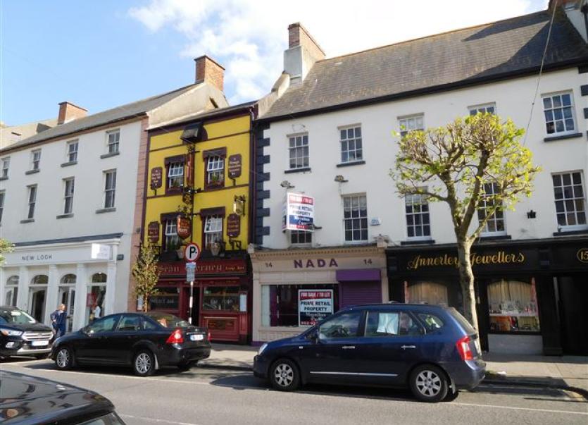 Centrally located prime retail pitch in Clonmel town centre, for sale
