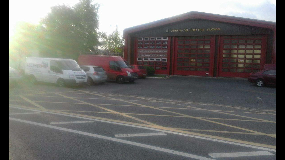 Parking outside Carrick fire station on Friday