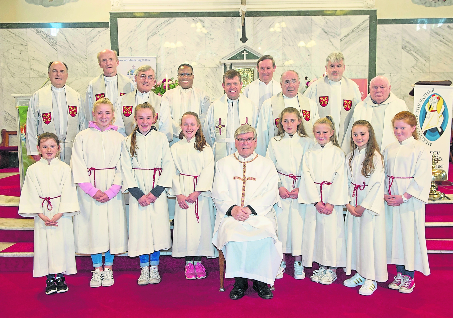 Fr Breen and the alter servers