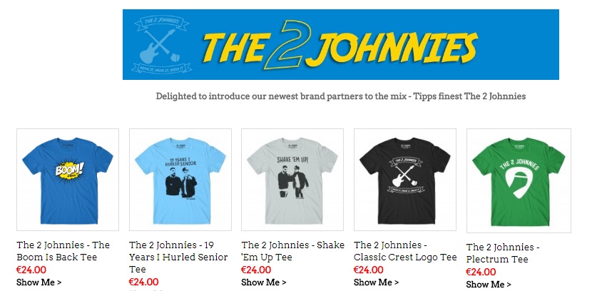 The Two johnnies tshirts