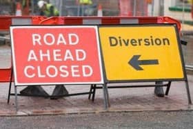 Traffic diversion. File photo